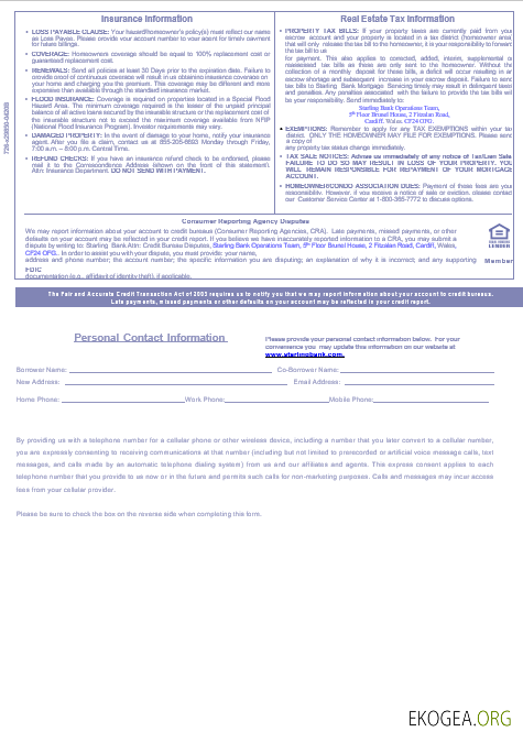 Relevé hypothécaire de la Starling Bank britannique aux formats Word et PDF, 3 pages 3